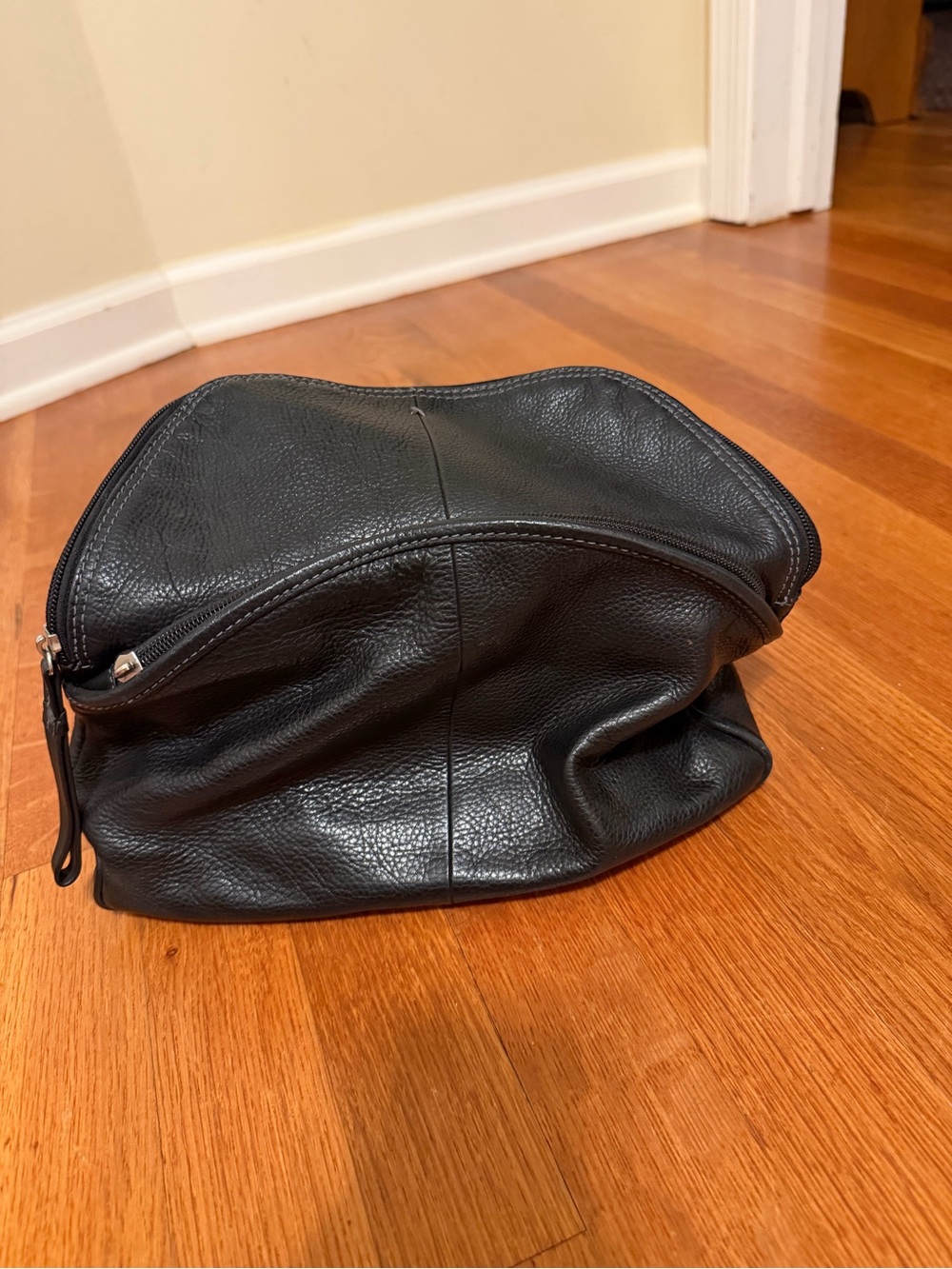 Charter Club Genuine Leather Backpack - Picture 4 of 5